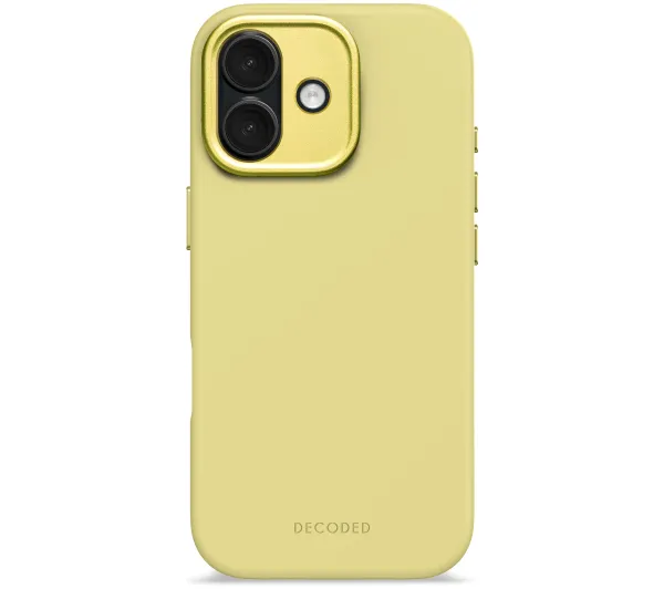 Decoded AntiMicrobial Silicone Backcover - silikonowa obudowa ochronna do iPhone 17 kompatybilna z MagSafe yuma yellow