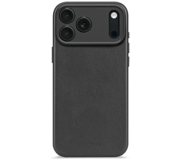 Decoded Leather Backover MagSafe do iPhone 17 Pro Czarny