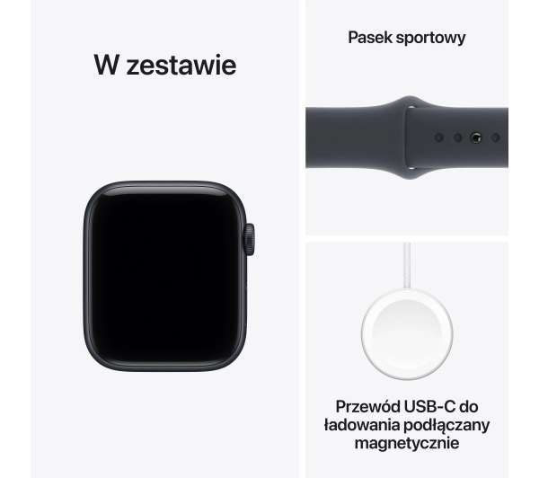 Apple Watch SE 3gen GPS + Cellular koperta 44mm z aluminium Północ pasek sportowy Północ M/L - ⚡ BESTSELLERY ⚡ - Kup na Raty - RRSO 0%