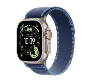 Apple Watch Ultra 3 GPS + Cellular koperta z natural tytanu Szary 49mm opaska Trail niebieski Rozmiar S/M - Kup na Raty - RRSO 0%