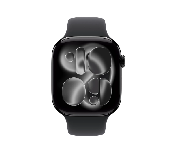 Apple Watch Series 11 GPS 42mm z aluminium Onyx Pasek sportowy Czarny M/L - Kup na Raty - RRSO 0%