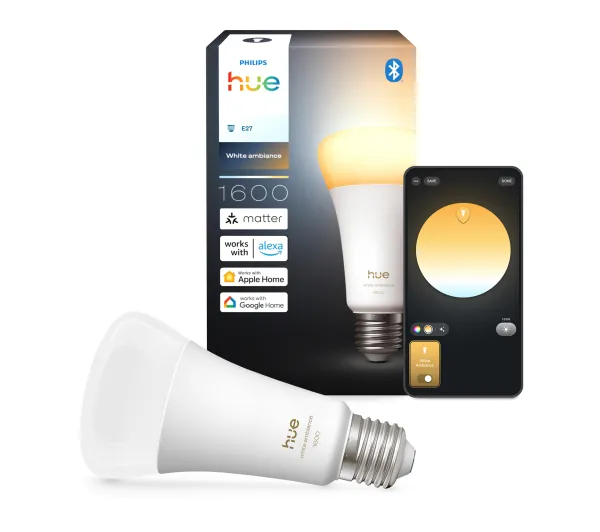 Inteligentne oświetlenie - Philips Hue White Ambiance A67 E27 1600