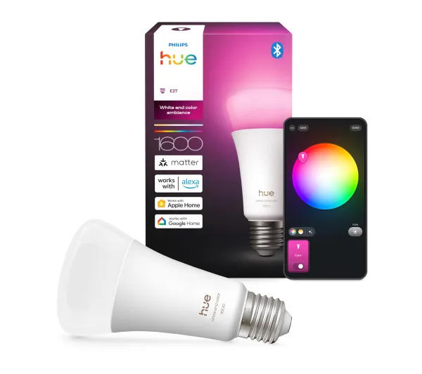 Inteligentne oświetlenie - Philips Hue White and Colour Ambiance A60 E27 1600