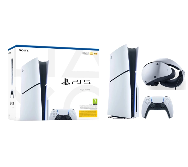 Sony PlayStation 5 Slim E Chassis (PS5) 1TB z napędem + PlayStation VR2