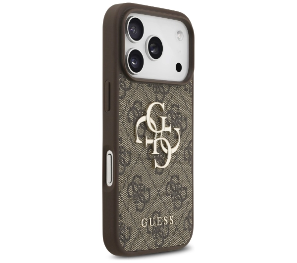 Guess 4G Big Logo do iPhone 17 Pro Brązowy