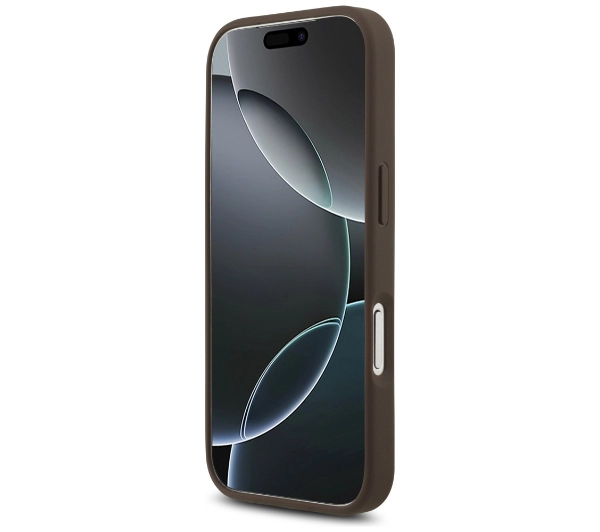 Guess 4G Big Logo do iPhone 17 Pro Brązowy