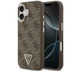 Guess 4G Triangle Logo MagSafe do iPhone 17 brązowy złoty