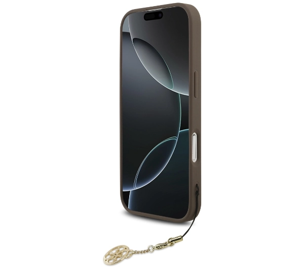 Guess 4G Charms Collection MagSafe do iPhone 17 Brązowy