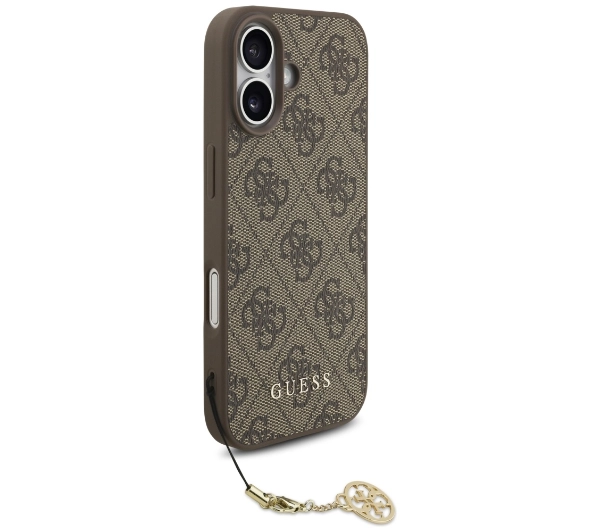 Guess 4G Charms Collection MagSafe do iPhone 17 Brązowy