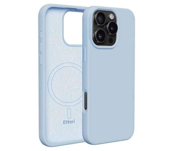 Etteri Silicone Case do iPhone 16 Pro Max Niebieski