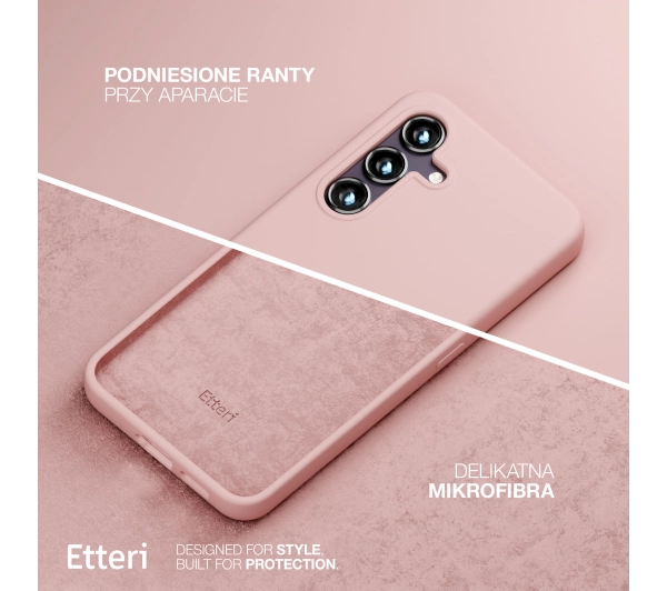 Etteri Silicone Case do Galaxy S25 Różowy