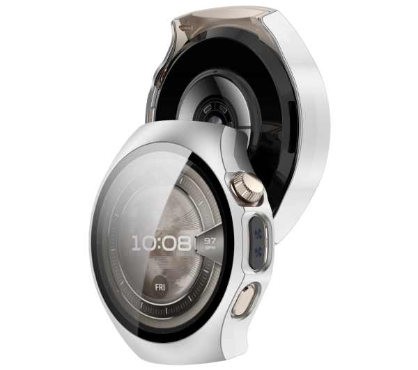 Bizon ze szkłem do Huawei Watch 5 46 mm srebrny