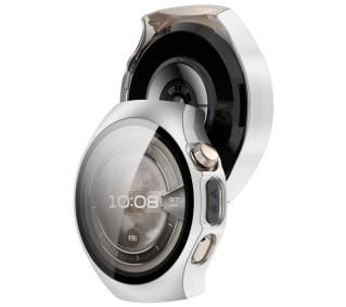 Bizon ze szkłem do Huawei Watch 5 46 mm srebrny