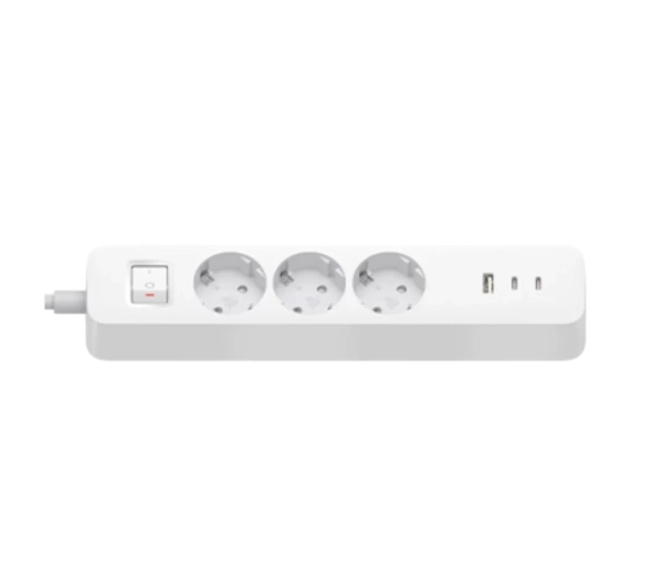 Xiaomi 20W Power Strip (2C1A) 3 gniazda 1x USB-A 2x USB-C 1,4m Biały
