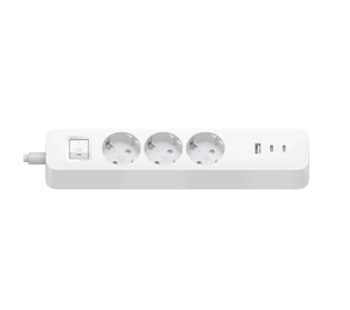 Xiaomi 20W Power Strip (2C1A) 3 gniazda 1x USB-A 2x USB-C 1,4m Biały