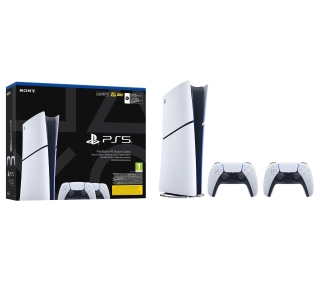 Sony PlayStation 5 Digital Slim E Chassis (PS5) 825GB Dodatkowy Pad Bundle - ⚡ BESTSELLERY ⚡ - Kup na Raty - RRSO 0%