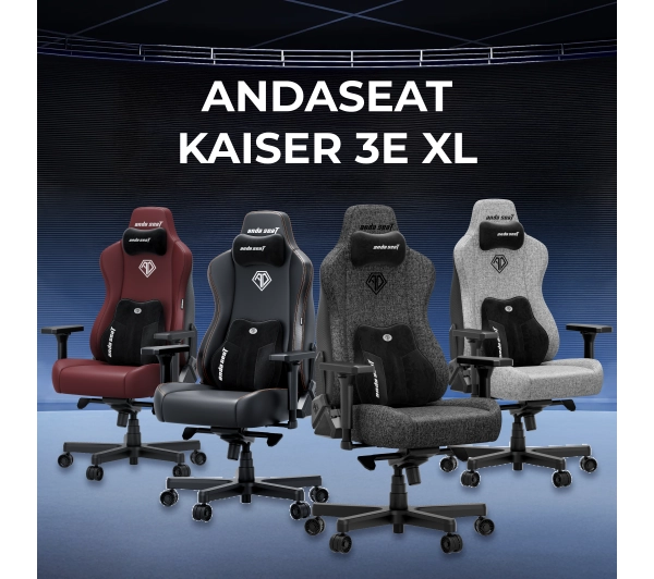Anda Seat Kaiser 3E XL Gamingowy do 150kg Skóra ECO Bordowy - Kup na Raty - RRSO 0%