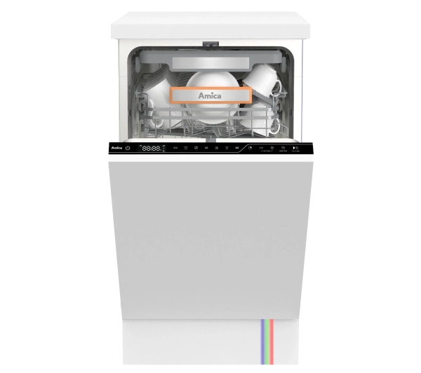 Zmywarki do zabudowy - Amica DIF48C7EMOiE 44,8cm Automatyczne otwieranie drzwi Szuflada na sztućce