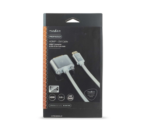 Nedis CCTB34800AL20 ProfiGold 2m Srebrny