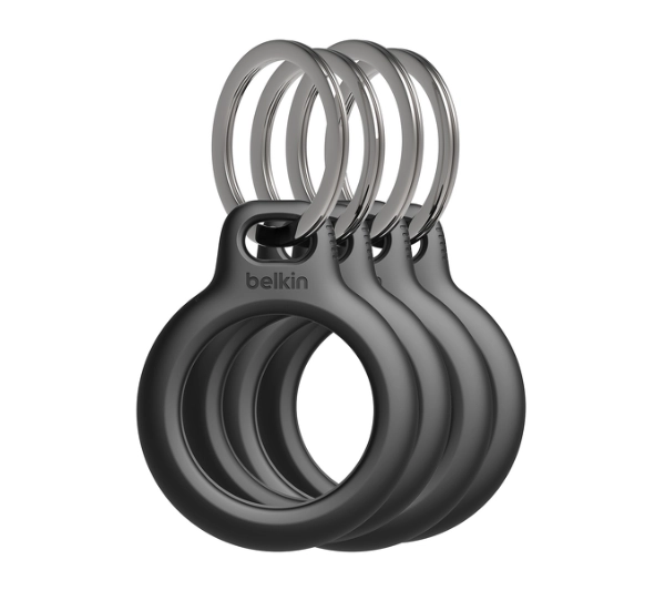 Belkin Secure Holder z kółkiem do kluczy do AirTaga 4-pack Czarny