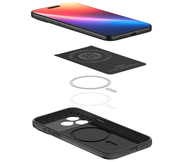 Spigen Thin Fit MAG MagSafe do iPhone 17 Pro Czarny