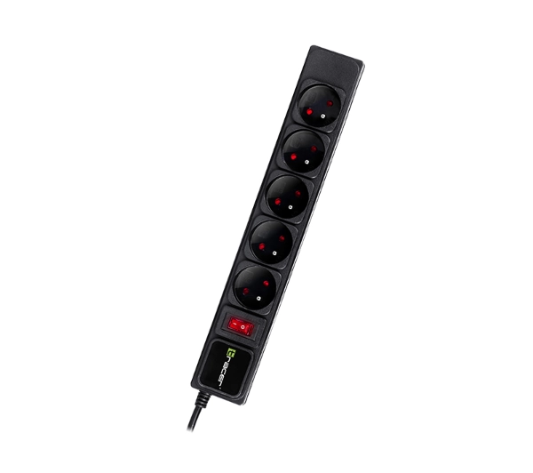 Tracer TRALIS47138 PowerGear 5 gniazd 5m Czarny