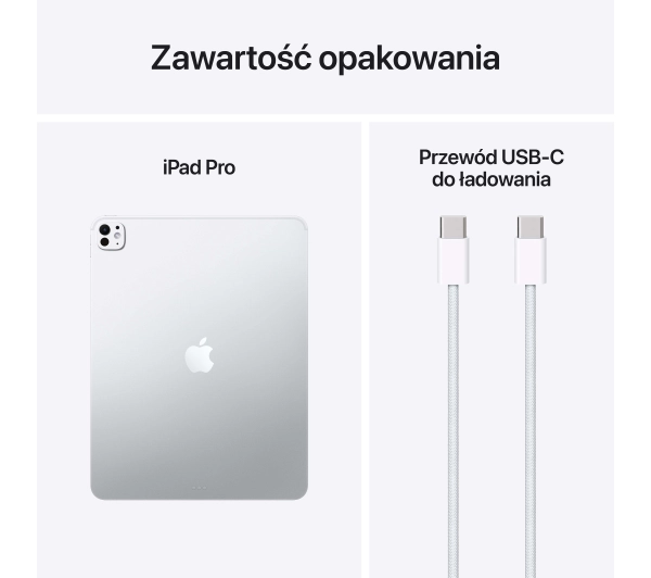 Apple iPad Pro 2025 8 gen 13" 12/256GB Wi-Fi Srebrny - Kup na Raty - RRSO 0%