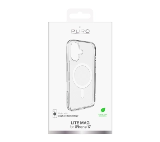Puro Lite Mag do iPhone 17 Przezroczysty