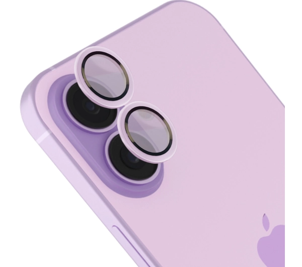 Bizon na aparat z aplikatorem Snap Lens do iPhone 17, lawendowa ramka