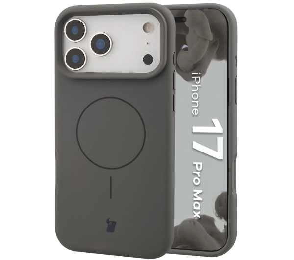 Bizon Silikonowe Soft  z MagSafe do Apple iPhone 17 Pro Max Grafitowy