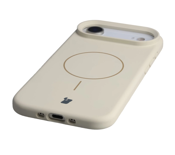 Bizon Silikonowe Soft  z MagSafe do Apple iPhone Air Ecru