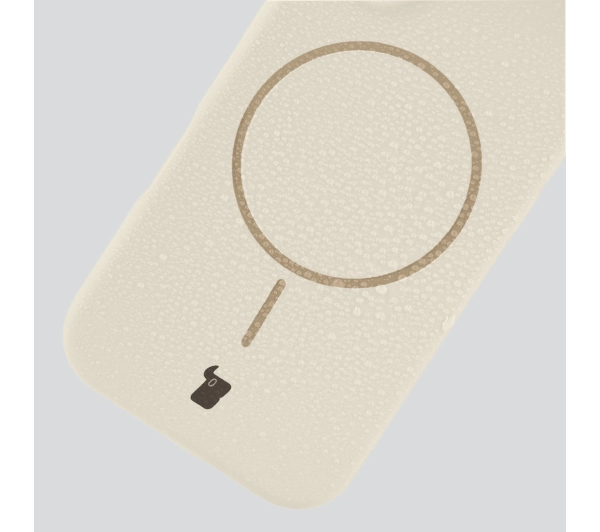 Bizon Silikonowe Soft  z MagSafe do Apple iPhone Air Ecru