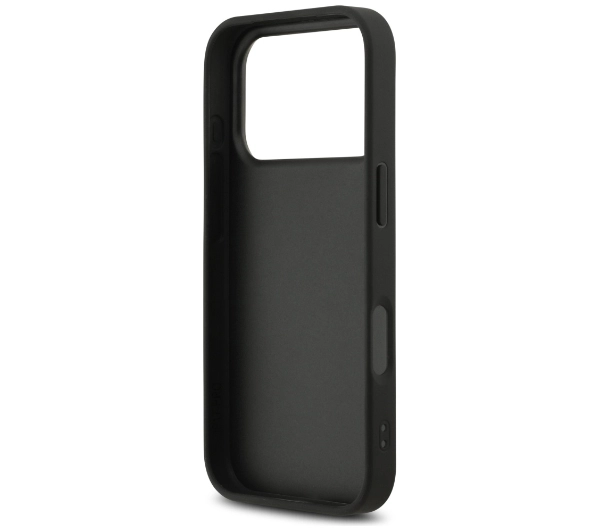DKNY Repeat Texture Pattern with Tonal Stripe do iPhone 17 Pro Czarny