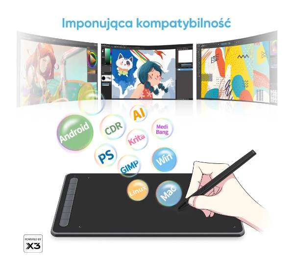 XP-Pen Deco LW Czarny - Kup na Raty - RRSO 0%