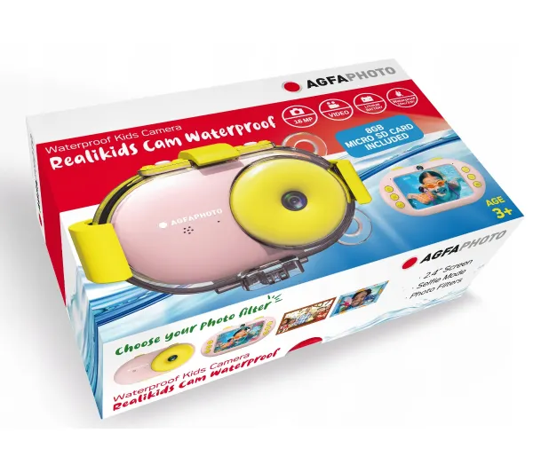 AgfaPhoto Reali Kids Cam Różowy