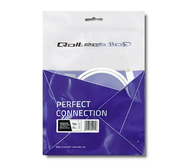 Qoltec 50414 USB 3.1 typ C - HDMI A 1m Biały