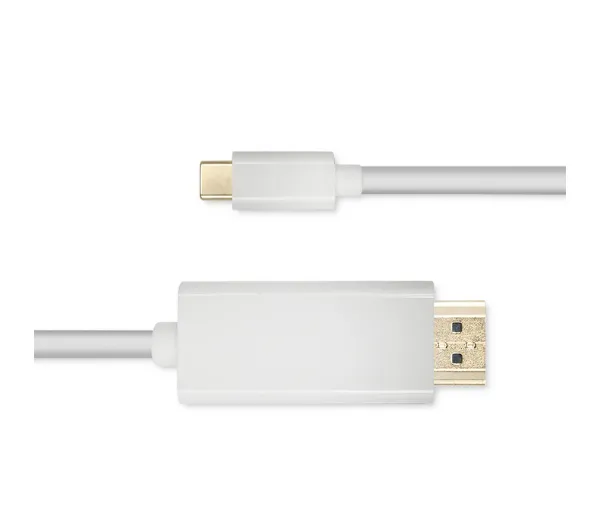 Qoltec 50414 USB 3.1 typ C - HDMI A 1m Biały