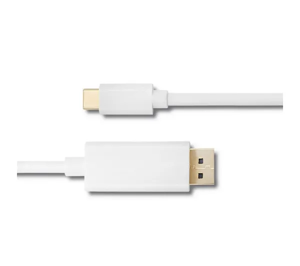 Qoltec 50412 USB 3.1 typ C - Displayport 5K 1m Biały