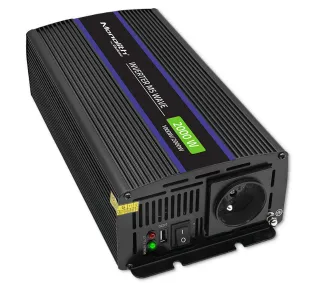 Qoltec Monolith 12/230V 1000/2000W Czarny - Kup na Raty - RRSO 0%