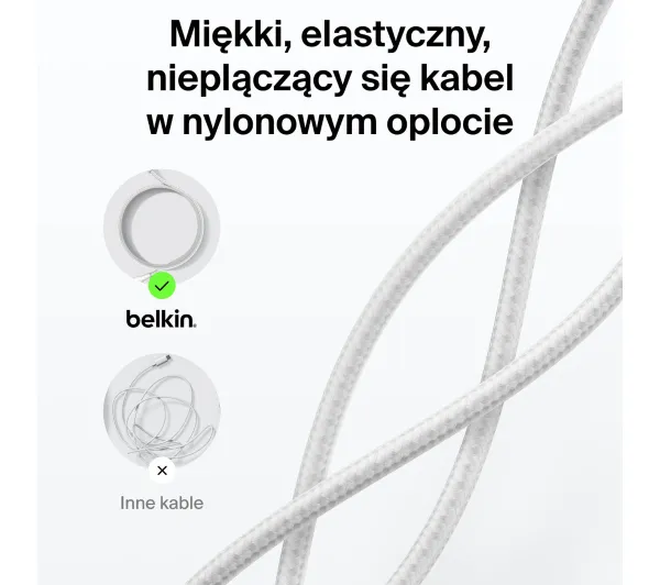 Belkin BoostCharge Pro USB-C do USB-C 240W 1m Biały