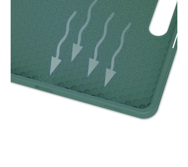 Bizon Case Tab Lizard z klapką do Samsung Galaxy Tab S9 FE Plus Ciemnozielony