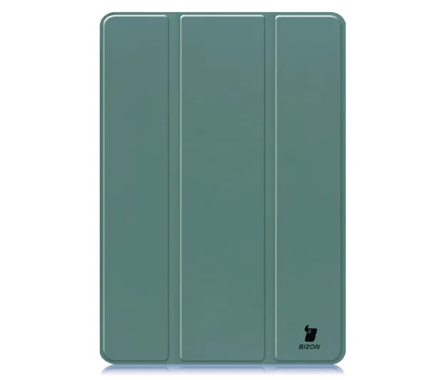 Bizon Case Tab Lizard z klapką do Samsung Galaxy Tab S9 FE Plus Ciemnozielony