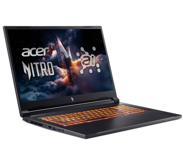 Acer Nitro V 17 AI ANV17-41 17,3" 165Hz Ryzen 7 260 16GB RAM 1TB Dysk SSD RTX5070 DLSS4 Win11 Czarny Funkcje AI - ⚡ EURO HIT CENOWY! ⚡ - Kup na Raty - RRSO 0%