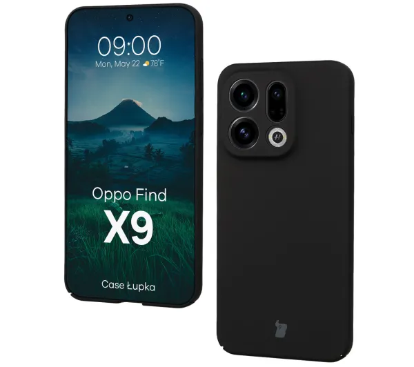 Bizon Łupka do Oppo Find X9 Czarny