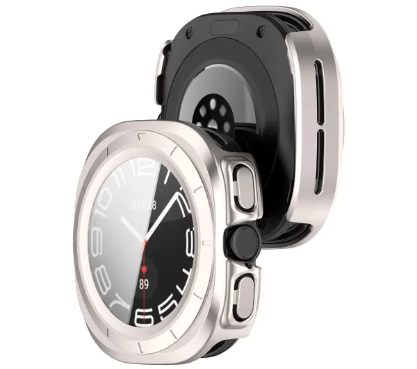 Bizon Case Watch Adamo do Samsung Galaxy Watch Ultra 2 2025 47mm / 1 2024 47mm Satynowo szampański