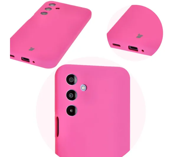 Bizon Soft Case do Samsung Galaxy M35 5G Neonowo-różowy