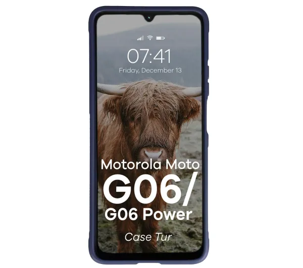 Bizon Tur do Motorola Moto G06 4G / Motorola Moto G06 Power 4G Granatowy
