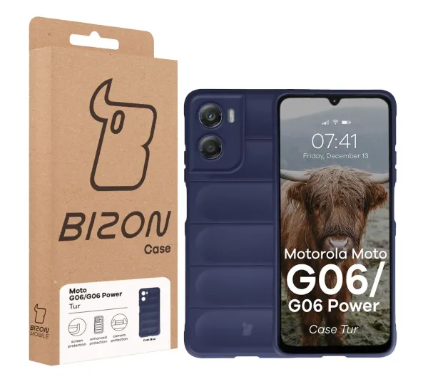 Bizon Tur do Motorola Moto G06 4G / Motorola Moto G06 Power 4G Granatowy