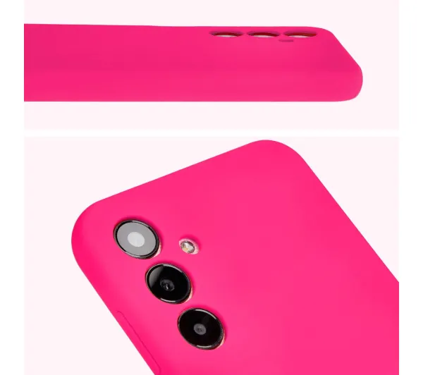 Bizon Soft Case do Samsung Galaxy A25 5G Neonowo-różowy