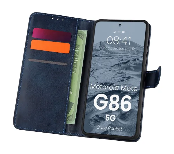 Bizon Pocket do Motorola Moto G86 Power 5G Granatowy